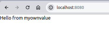 hello from myownvalue