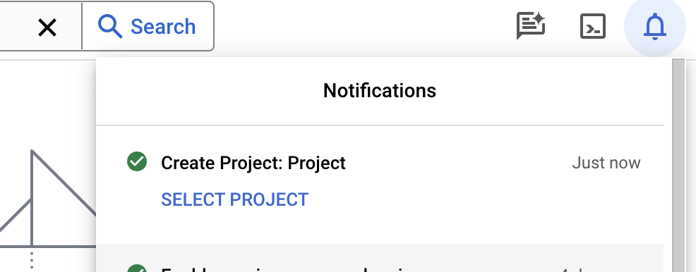 select project on GCP